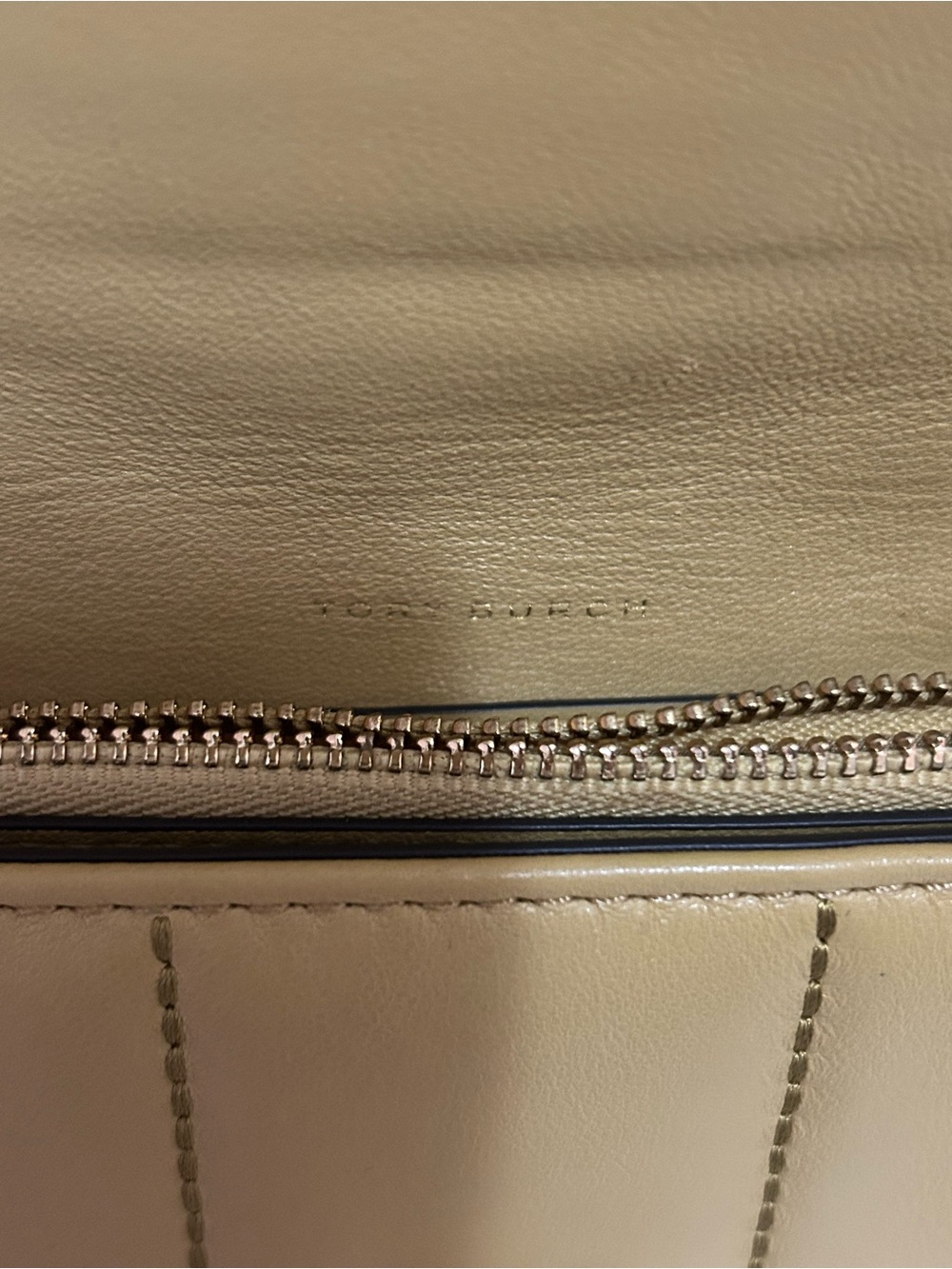 Tory Burch Kira Quilted Envelope Wallet - Mustard Yellow Leather - Picture 4 of 11